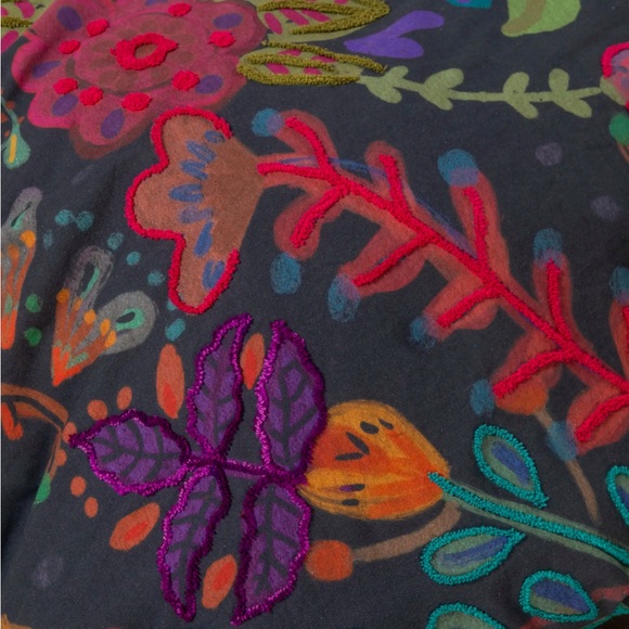 Natural Life King Catalina Cotton Duvet Cover Midnight Garden - Picture 3 of 6